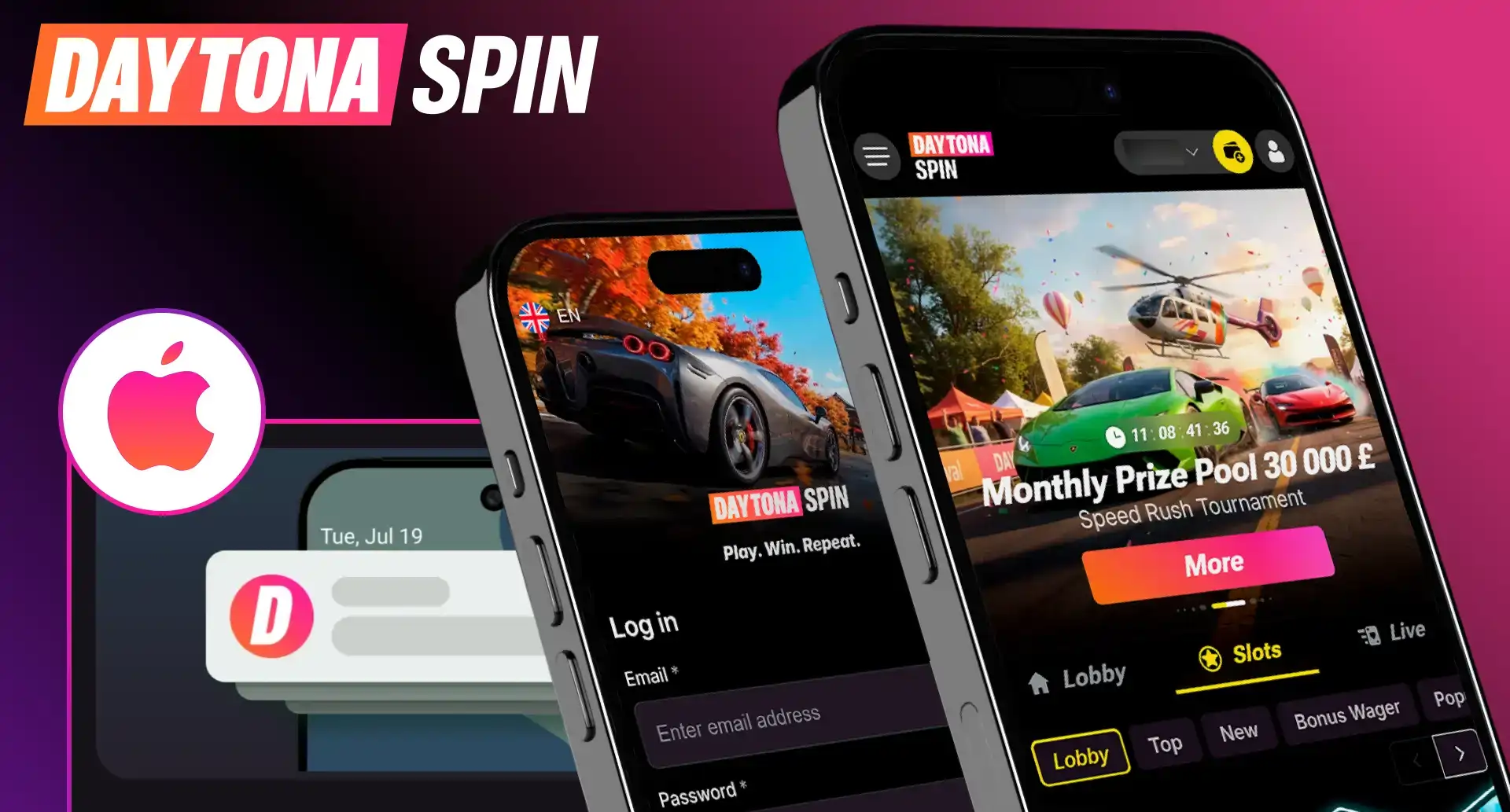 DaytonaSpin Casino App-schermafbeelding